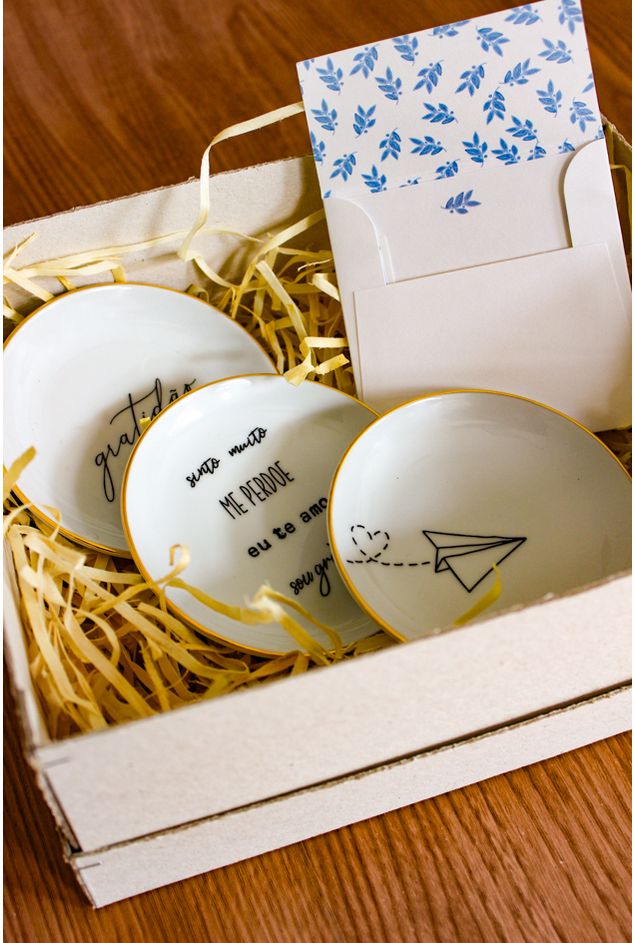 Kit Presente Luxo Pratinhos Decorativos -1-